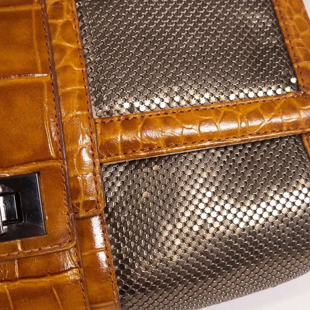 Whiting & Davis Clutch Bag Size OS Silver Y2K Mobwife Vintage Archive